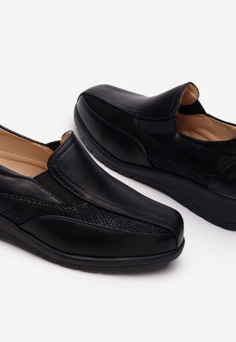 Mocassins femme noirs Elettra