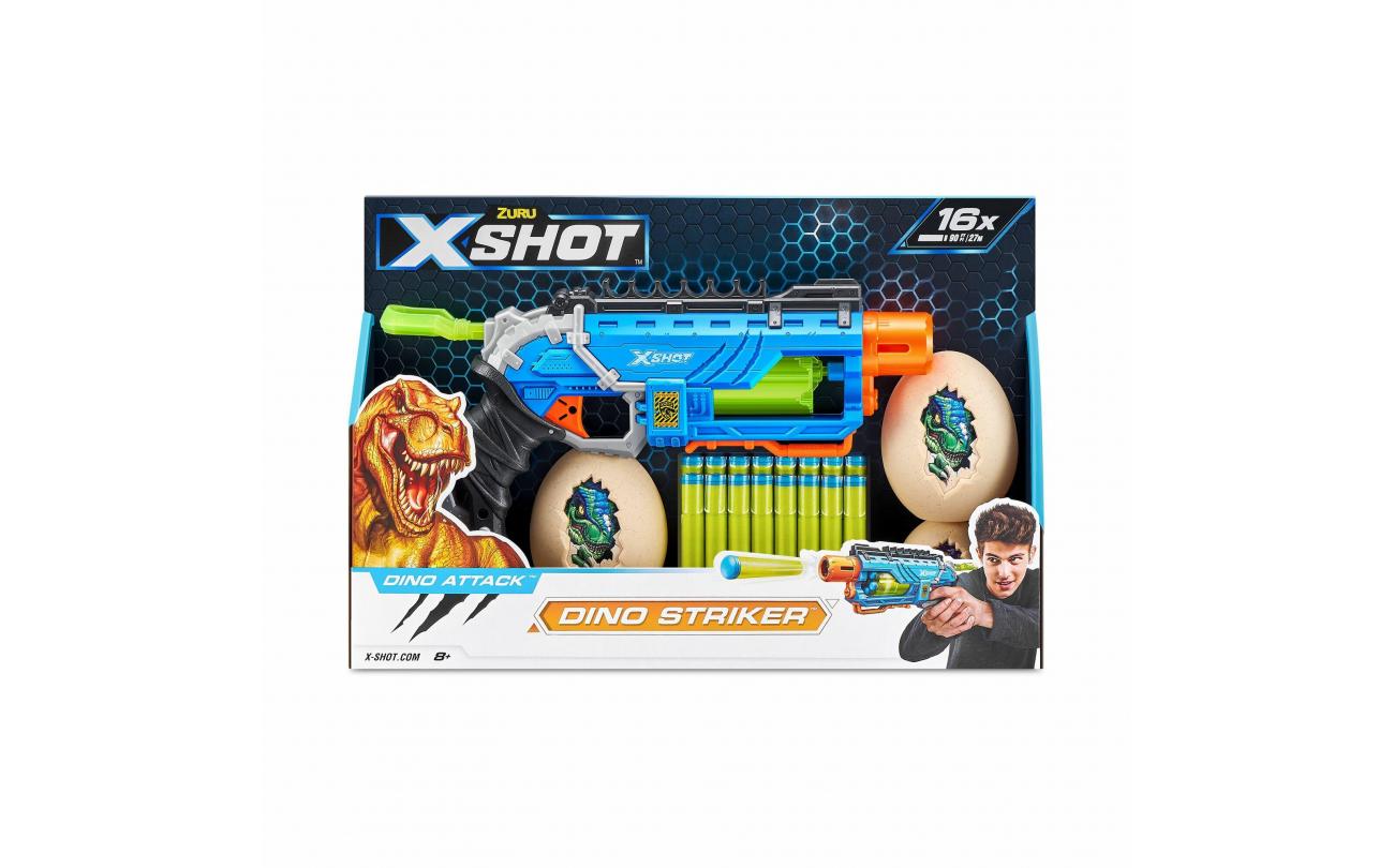 X-shot Dino Attack Dino Striker met 16 darts