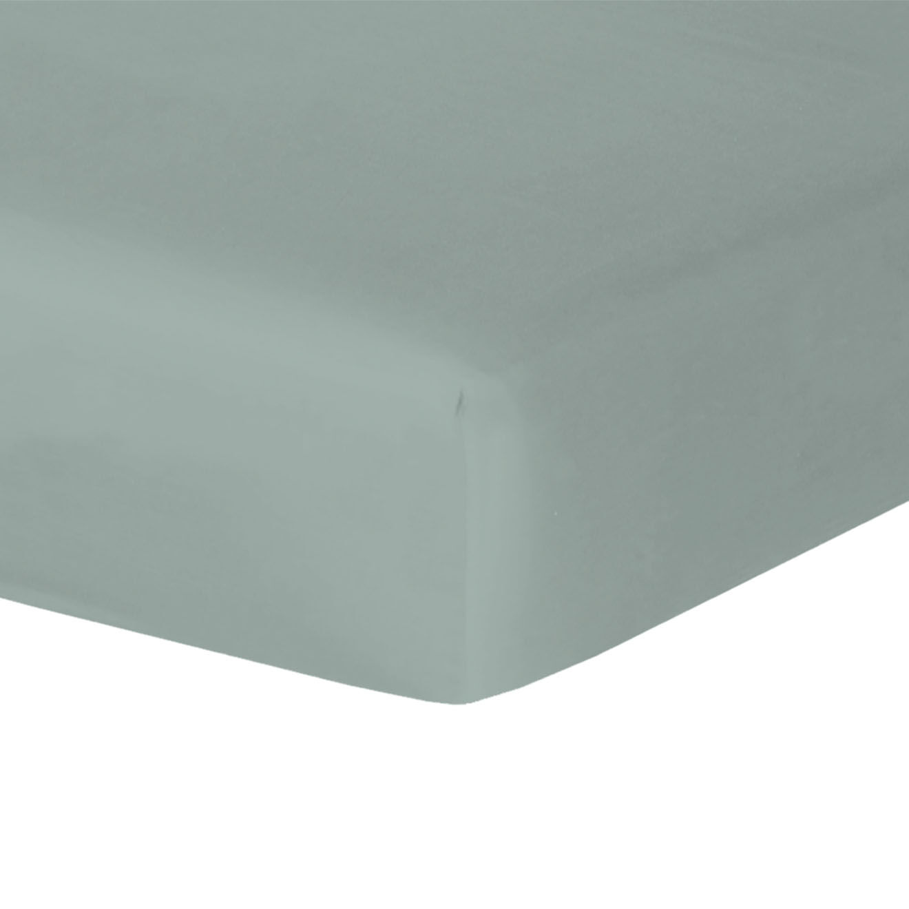 Febronie Drap housse satin de coton Julia vert pistache