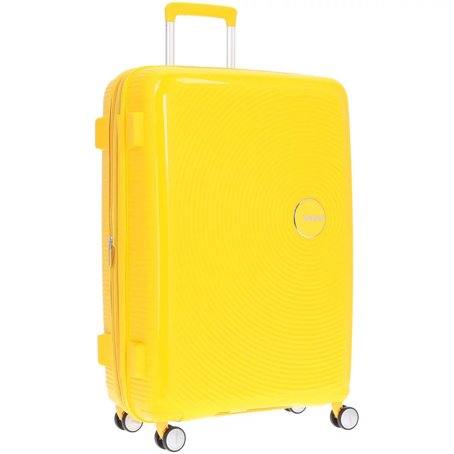 American Tourister Soundbox - 4-Rollen-Trolley L 77 cm erw. golden yellow