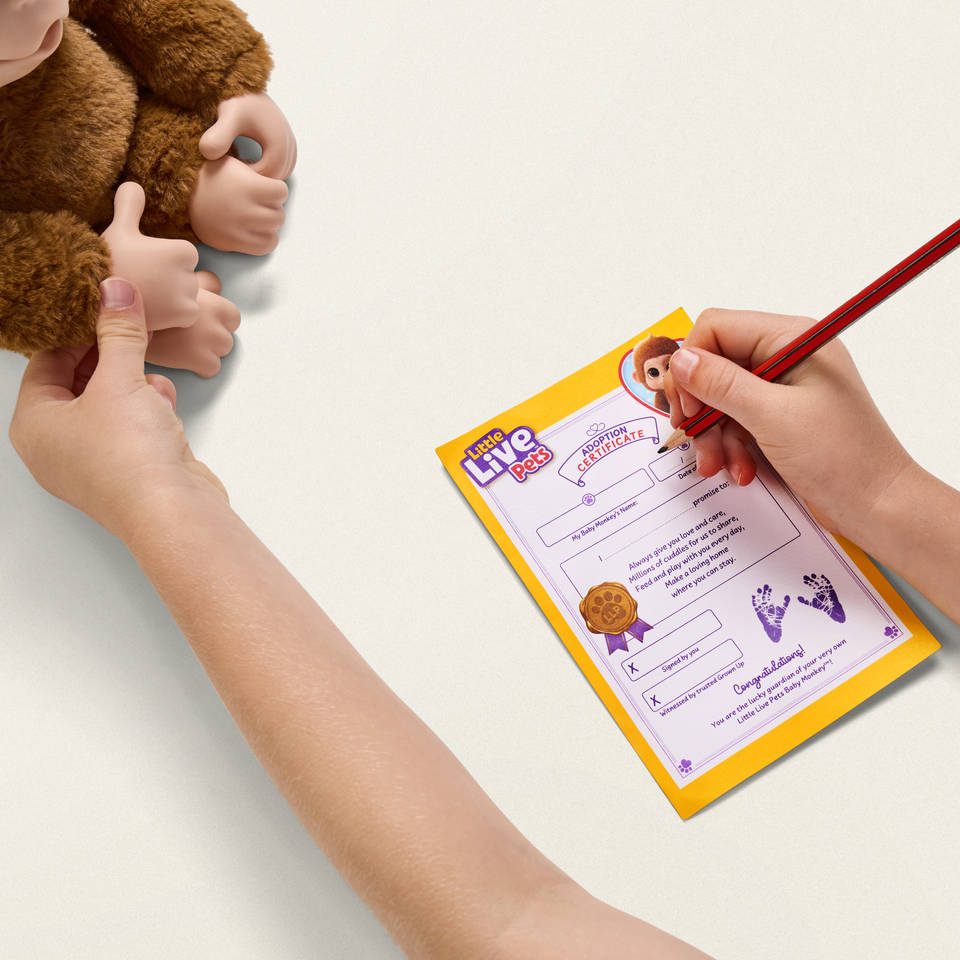 Little Live Pets My baby Monkey Mango interactieve knuffelaap