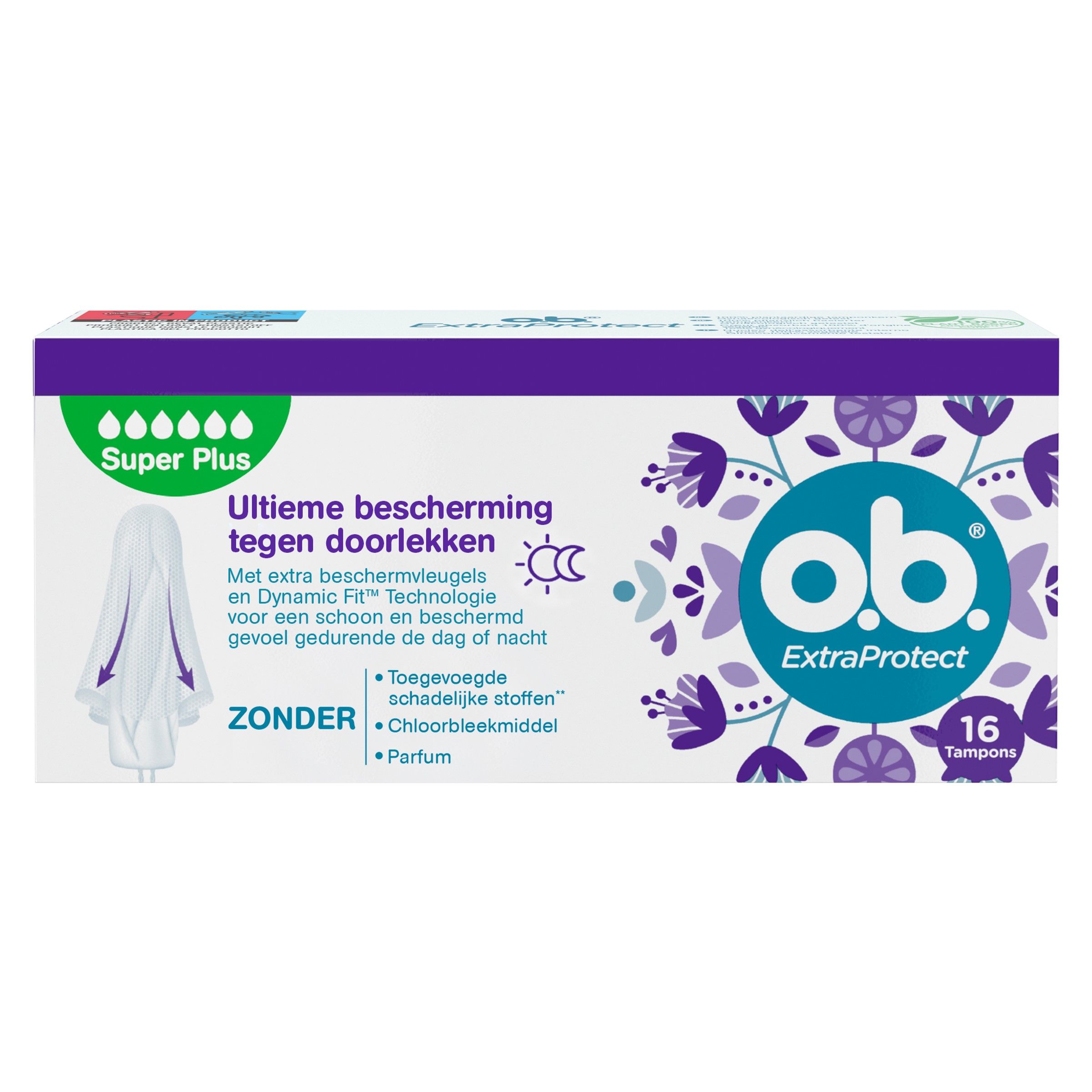 o.b. Extra Protect Tampons Super + Comfort (16 stuks)