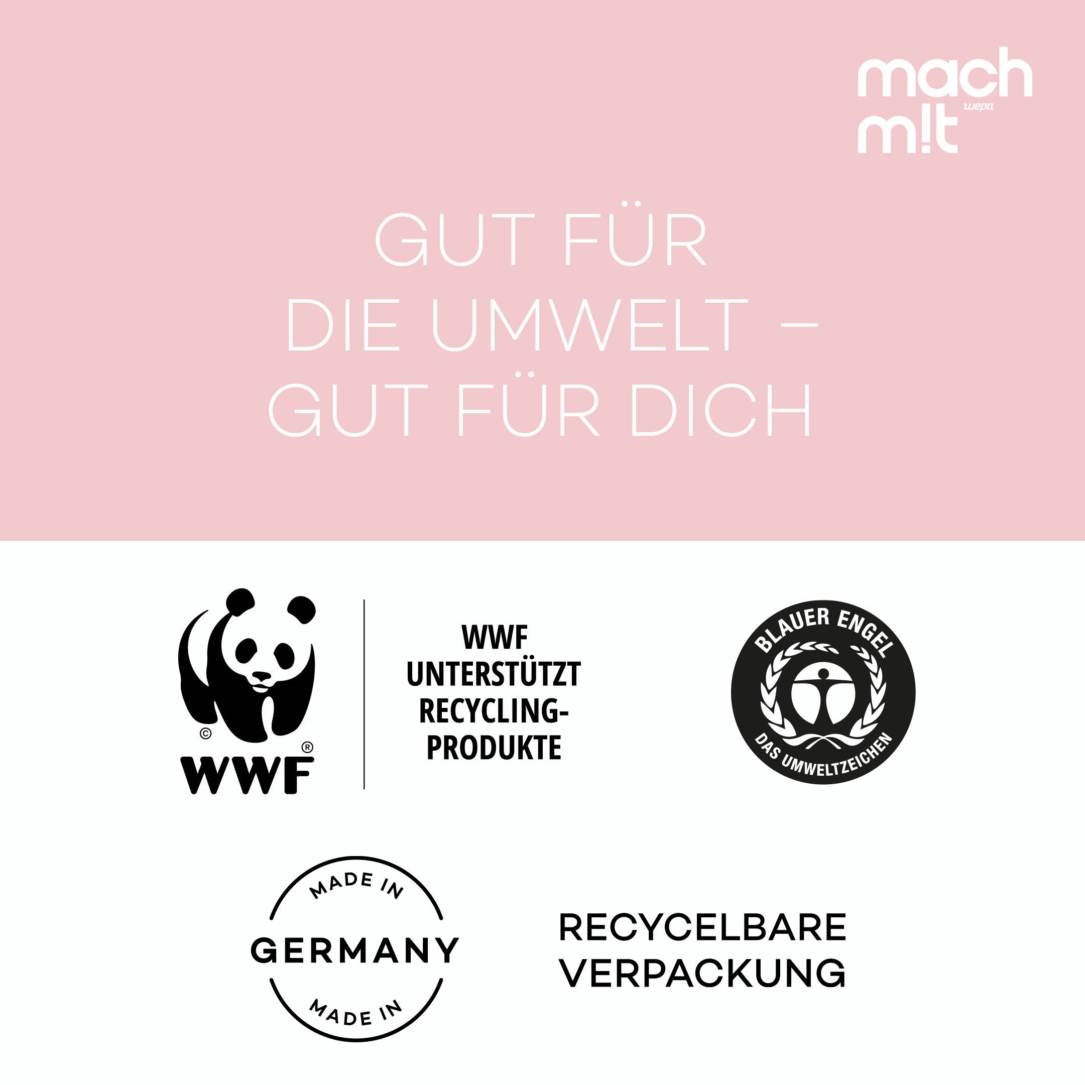 mach m!t PURE Kosmetiktücher Box aus recyceltem Karton