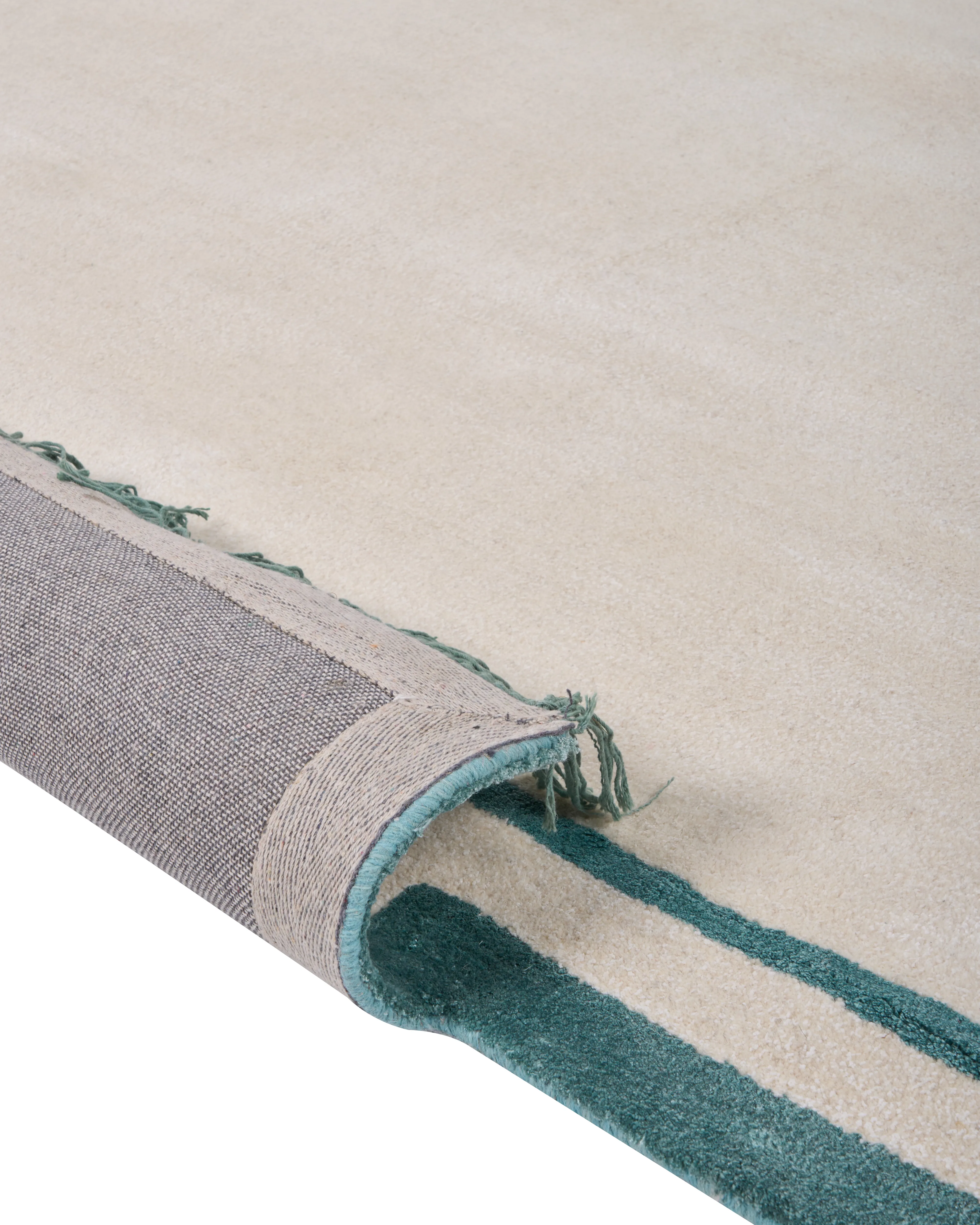 Vloerkleed BERWARI Lichtbeige 160 x 230 cm Viscose