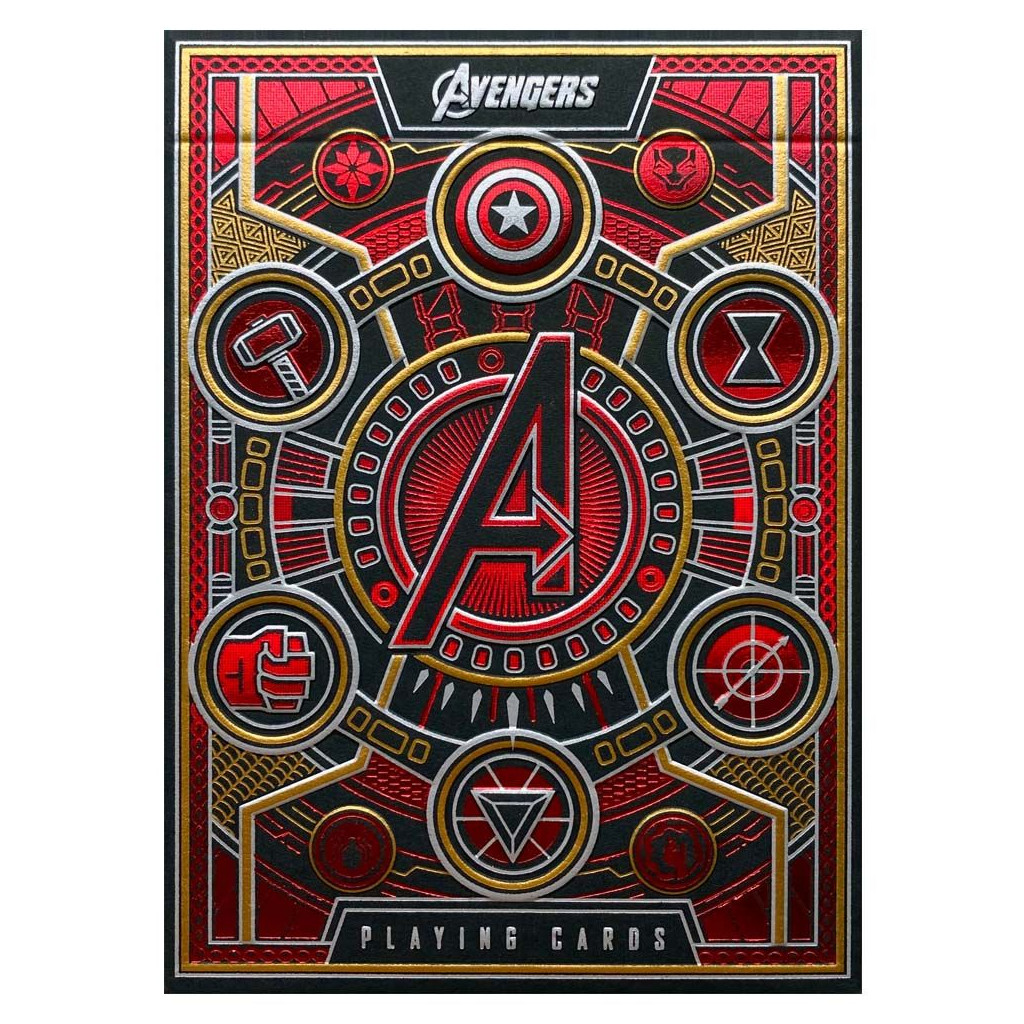Cartes à jouer Theory11 - Avengers - Edition Rouge