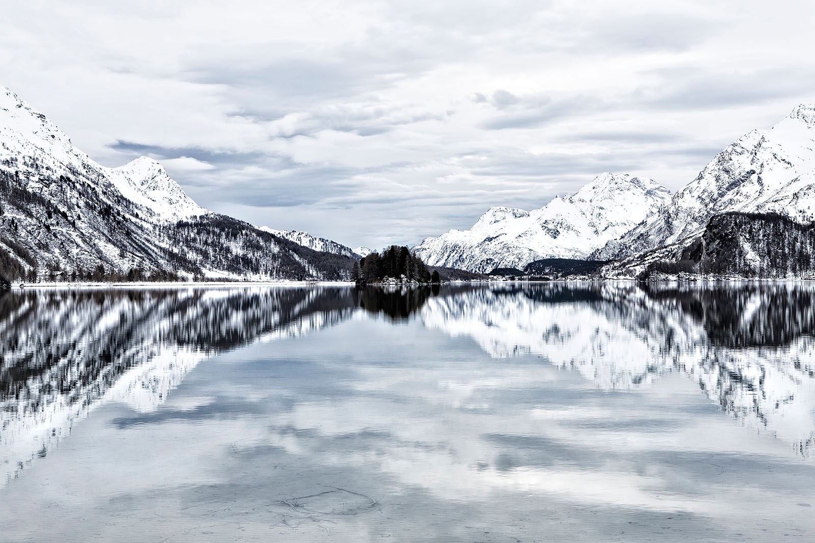 Abendstimmung Sils by Claudio Gotsch - Limited Edition. Edition of: 75. Signed.