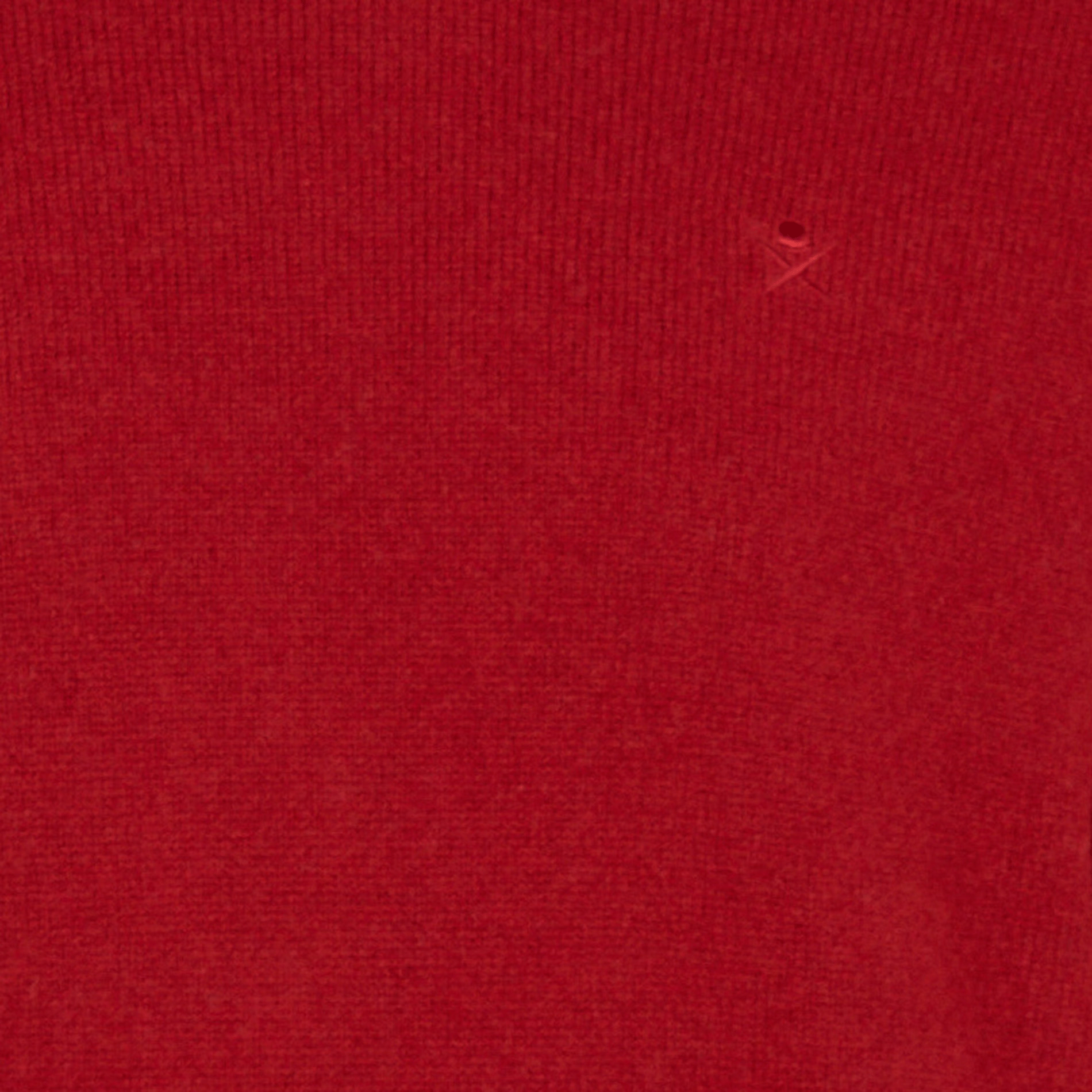Pull regular-fit col rond brodé en laine | Rouge