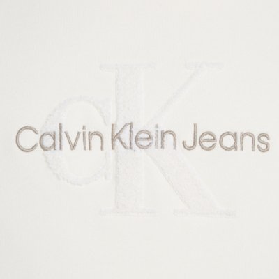Sweatshirt à capuche homme Chenille Monologo CALVIN KLEIN