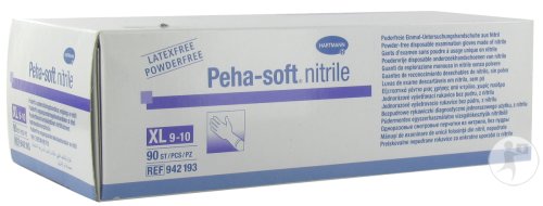 Hartmann Peha-Soft Nitrile Gants Non Poudrés Extra-Large 90 Pièces (9421931)