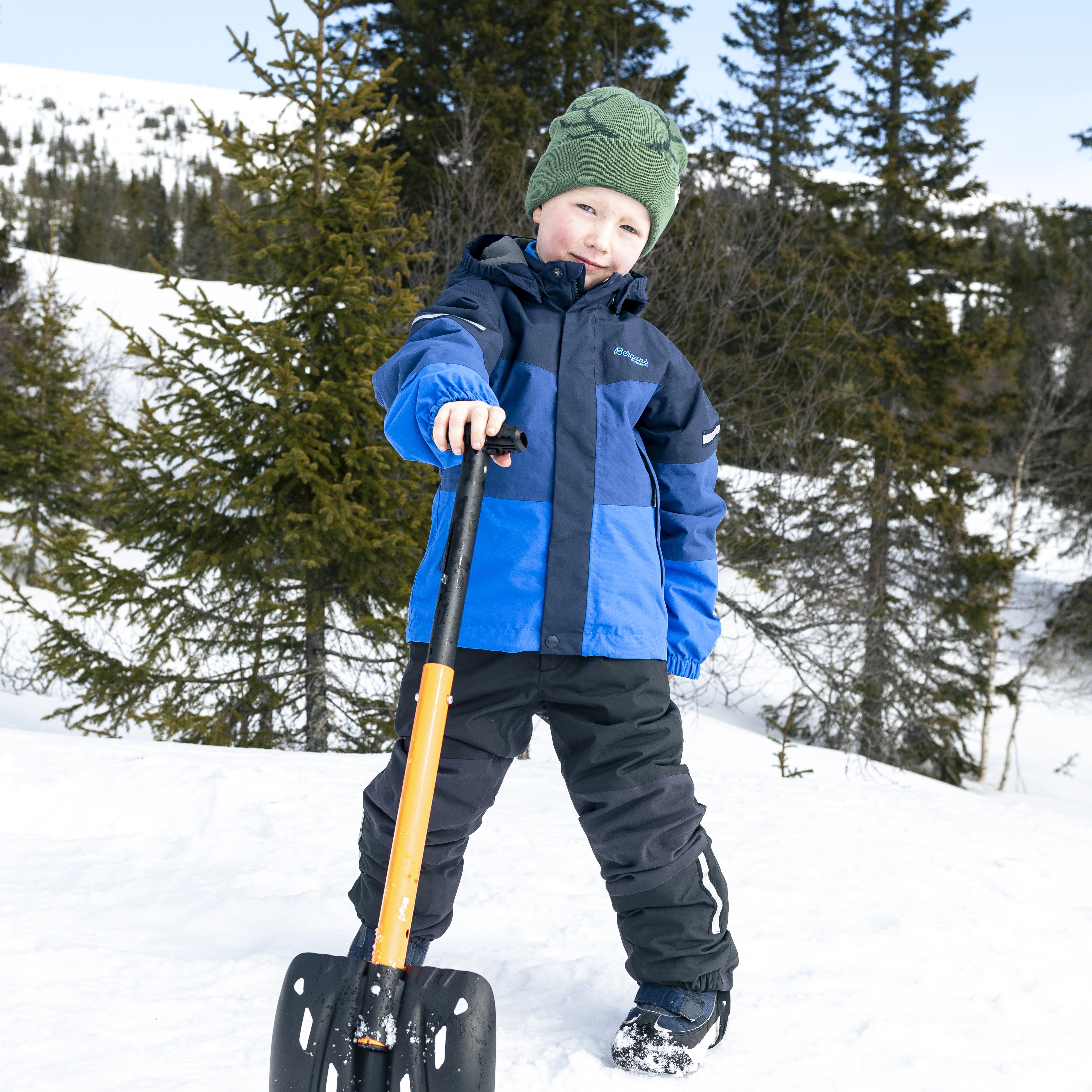 Lilletind Insulated Kids Jacket Navy Blue / Lazuli Blue