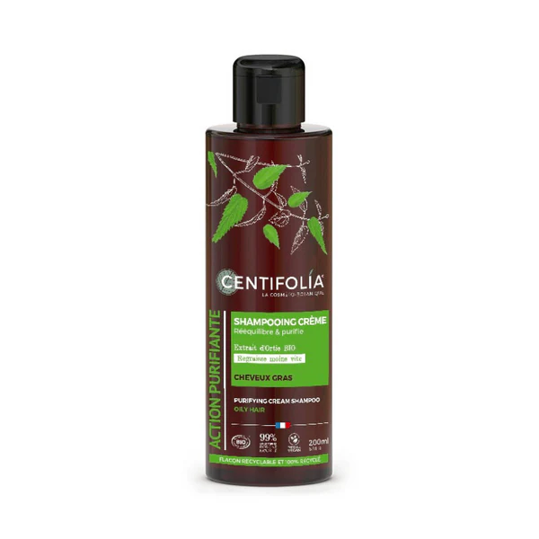 Centifolia Shampoing Crème Purifiant - Cheveux Gras 200ml