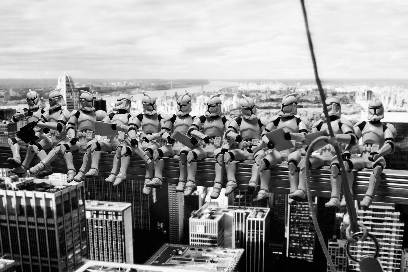 Troopers atop a Skyscraper by David Eger - Open Edition.