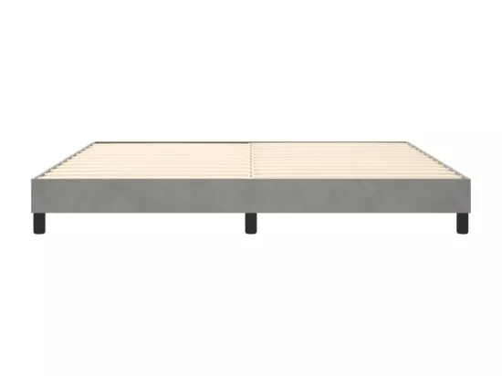 Sommier à lattes de lit Gris clair 200x200 cm Velours