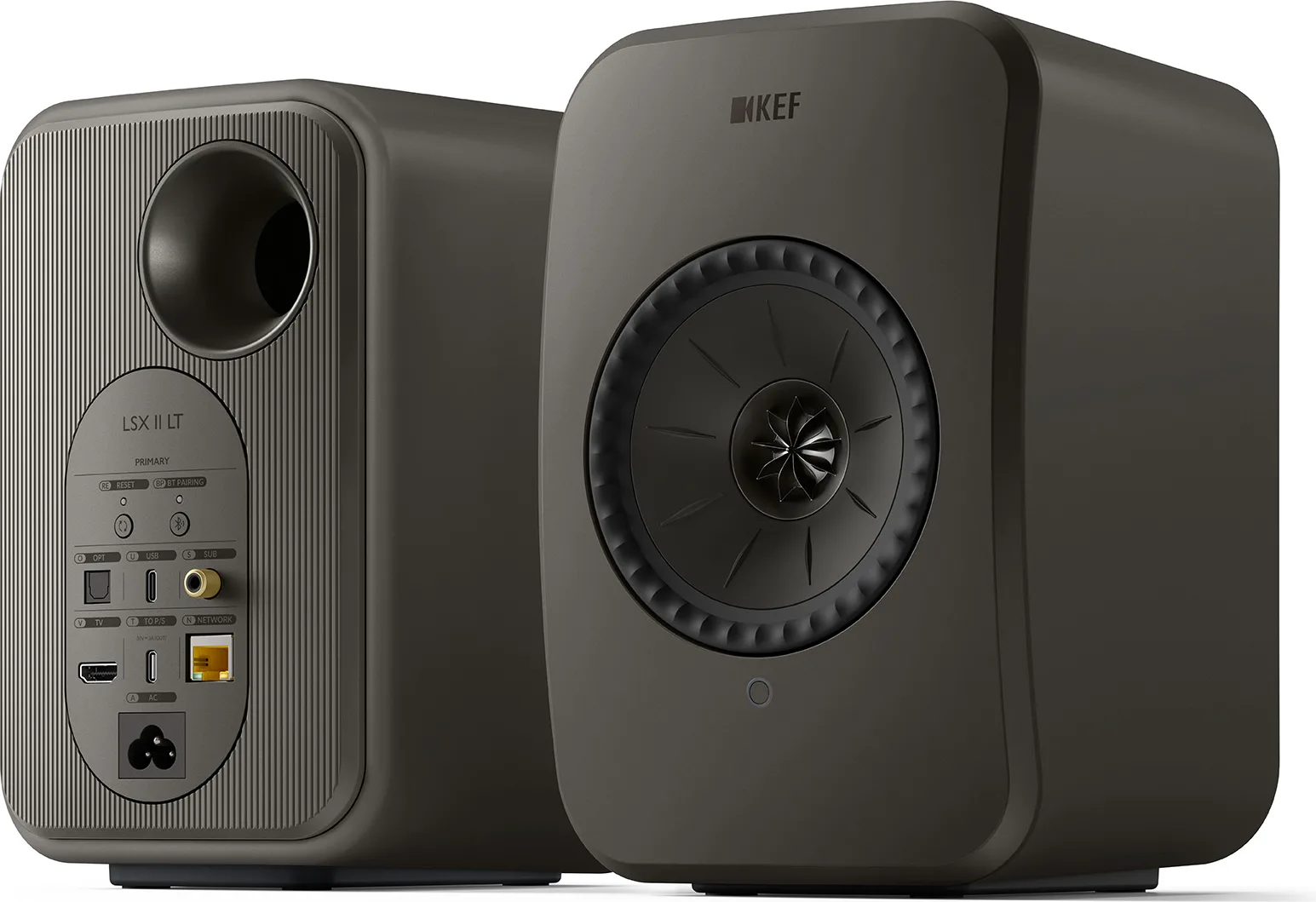 KEF LSX 2 LT Gris (la paire) Enceintes sans fil hi-fi