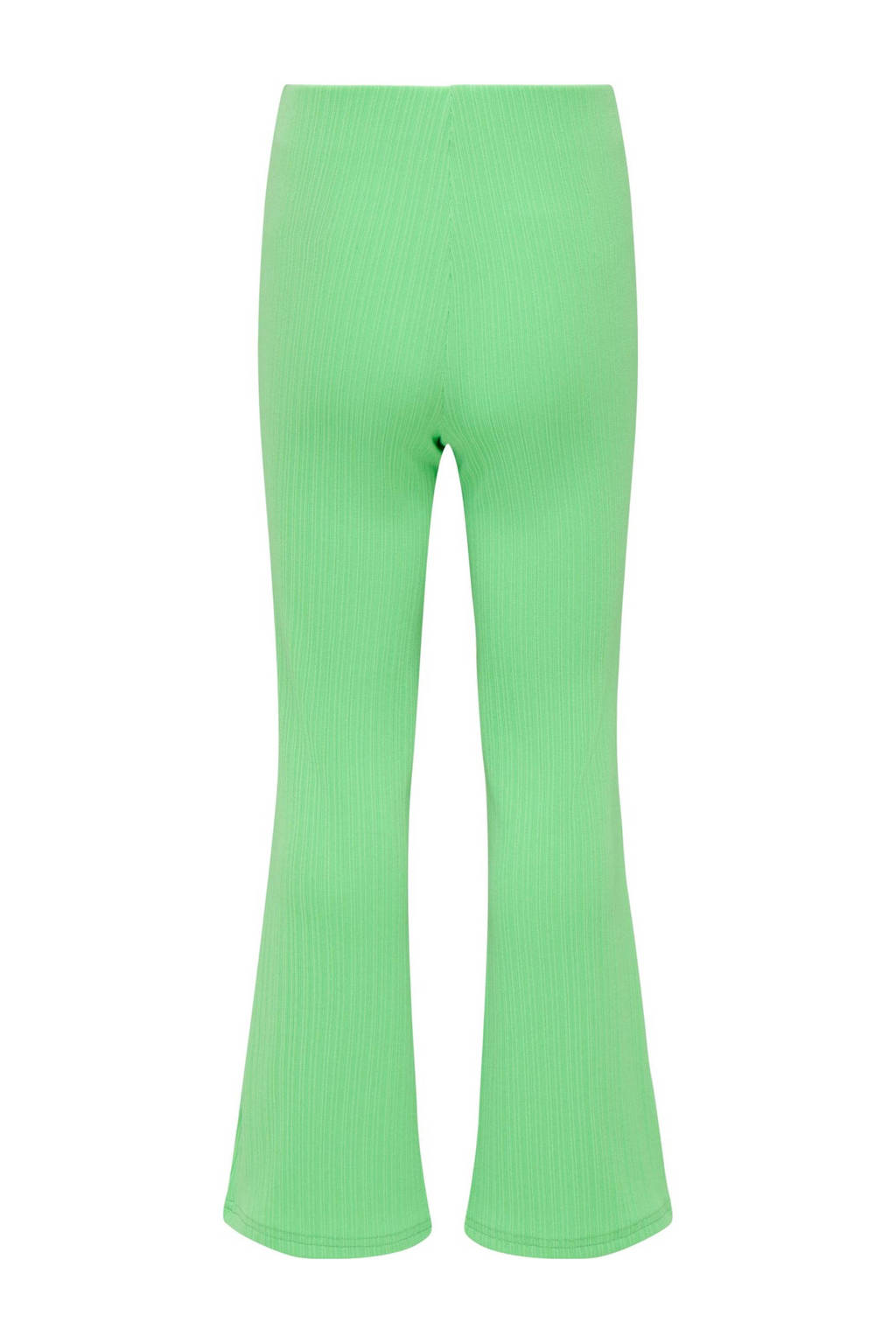 ONLY wide leg broek KOGFIONA met textuur felgroen