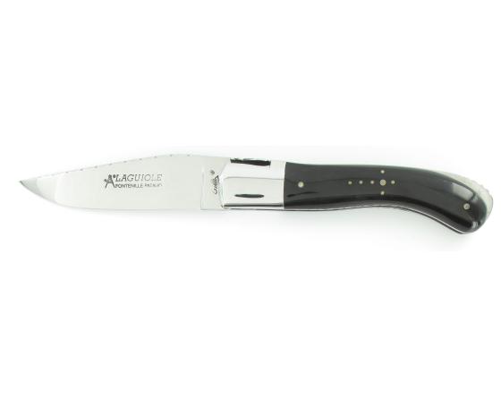 Laguiole Sport Buffle - Lame Guillochée Couteau de Poche - Laguiole par Fontenille Pataud