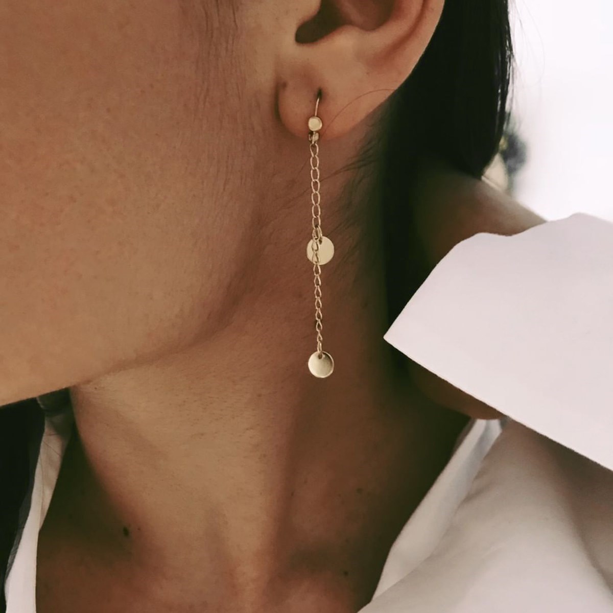 Boucles d'oreilles classique original Argenté INDRA