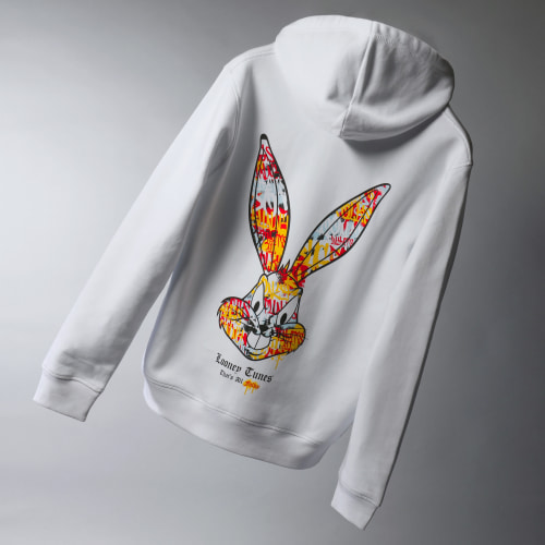 Sweat Capuche Bugs Bunny Graff Blanc