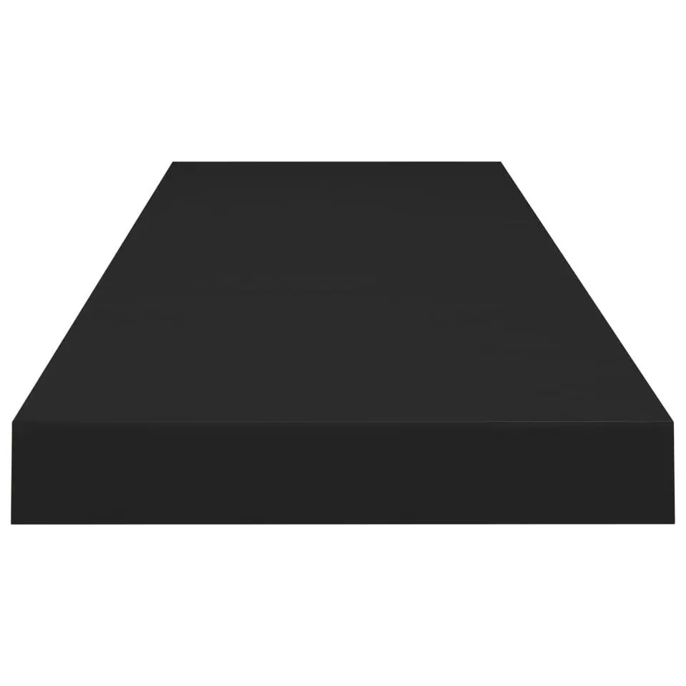 vidaXL - Wandschap - Zwart - MDF - 90 x 23.5 x 3.8 cm