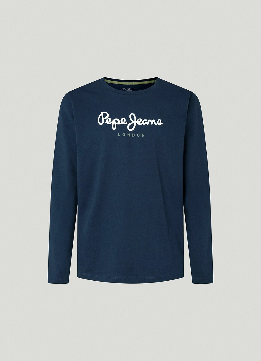 PEPE JEANS<br>Camiseta de manga comprida com gola redonda Eggo