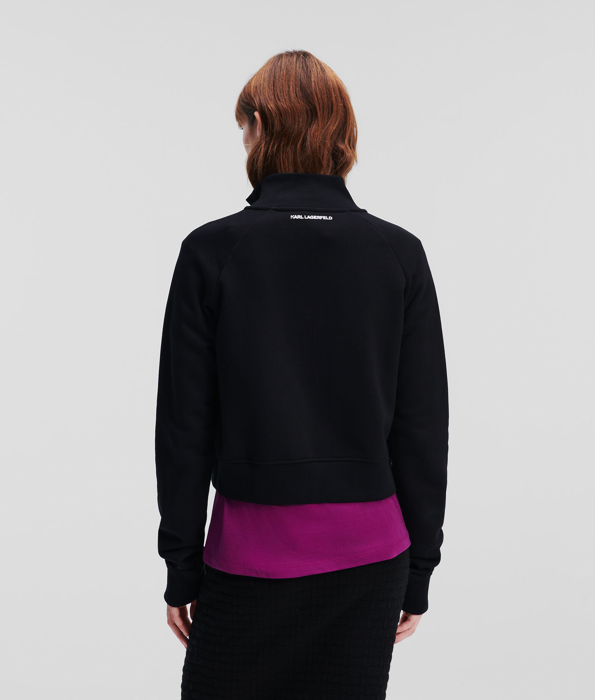 SWEAT-SHIRT ZIPPÉ AVEC EMPIÈCEMENT K/IKONIK KARL