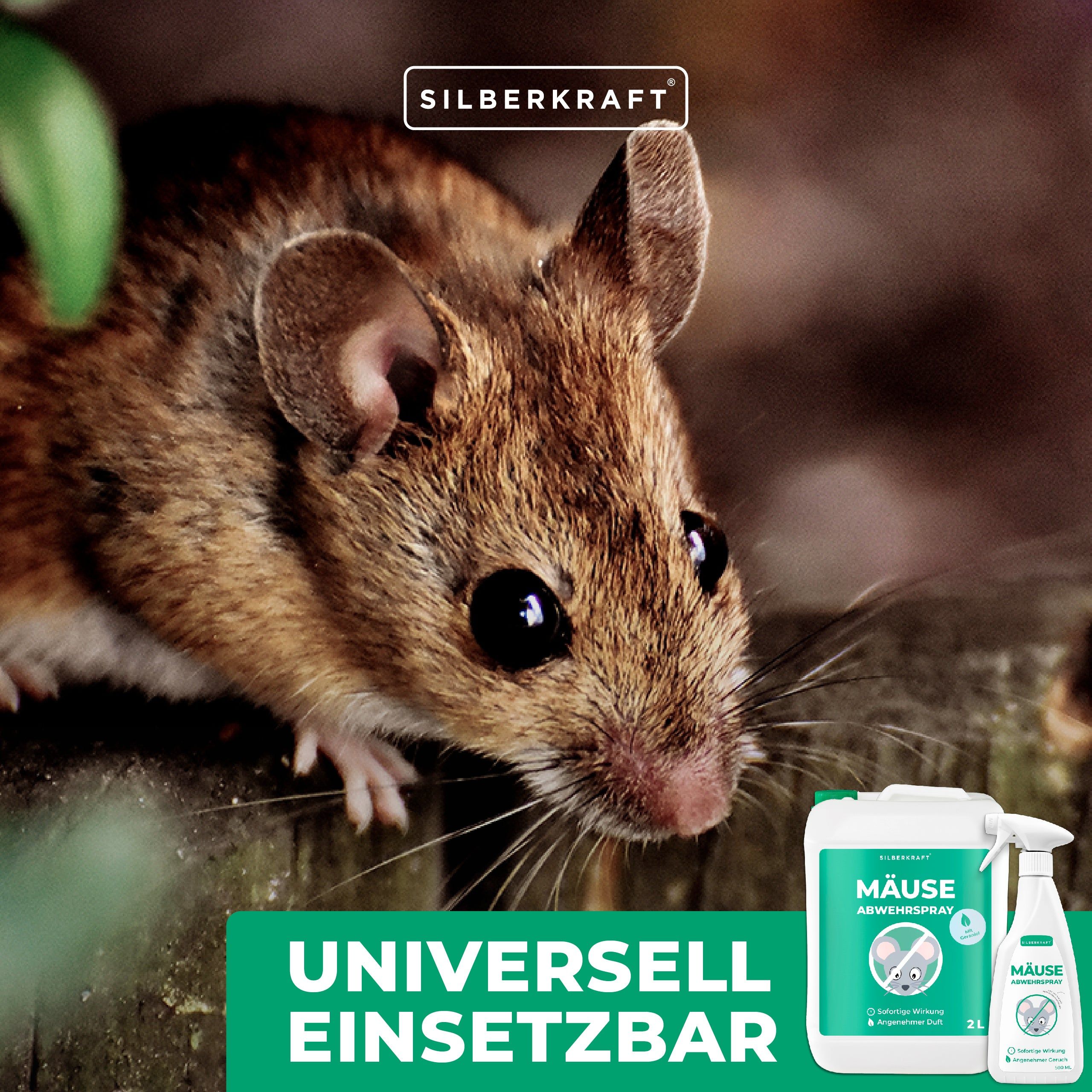 SILBERKRAFT Mäuse-Abwehr-Spray