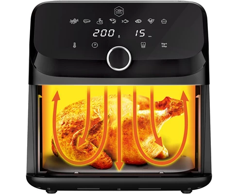 OBH Nordica Easy Fry Mega Air fryer 7,5 l. Black