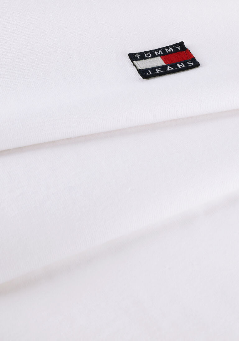 TOMMY JEANS witte tommy jeans t-shirt tjm clsc tommy xs badge tee