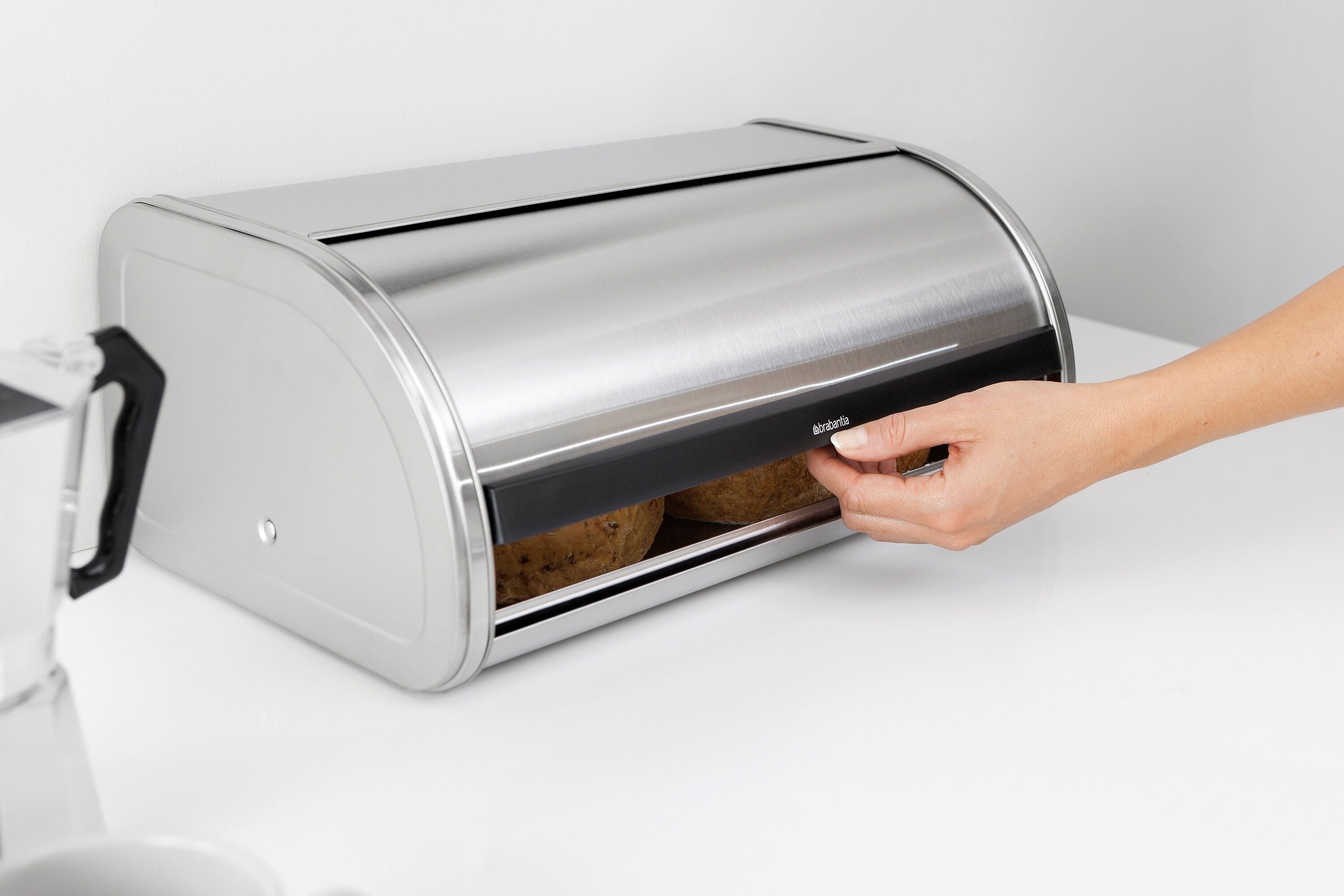 brabantia ROLL TOP Rollbrotkasten - Silbermatt / B: 44.5 cm x H: 17.3 cm