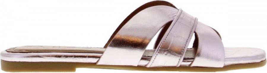 Tango | Madison 2-c x AC rose leahter slipper straps cognac sole