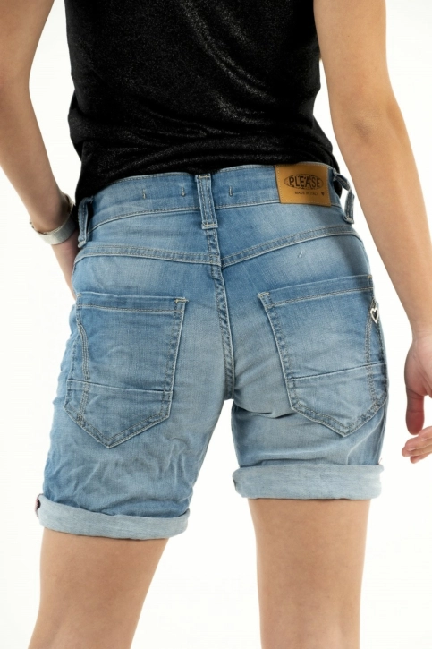 short bermuda please p88a bq2e13 1670 blu denim