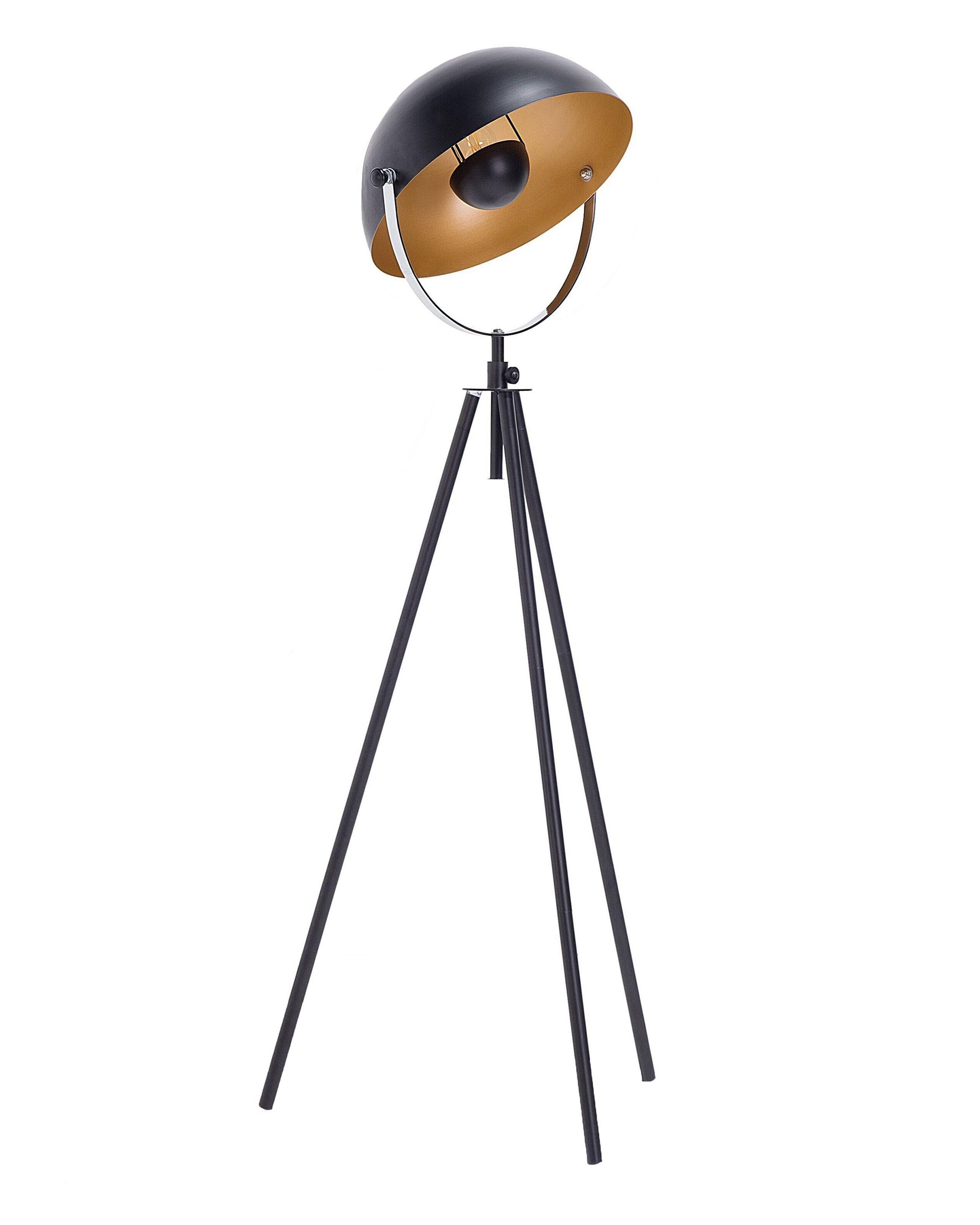 Staande lamp THAMES Metaal Zwart