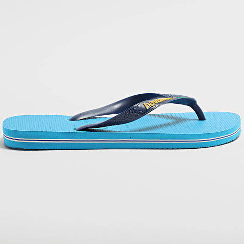 Tongs Brasil Logo Bleu Clair