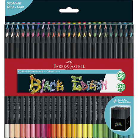 Faber-Castell farveblyanter black edition 50-pak
