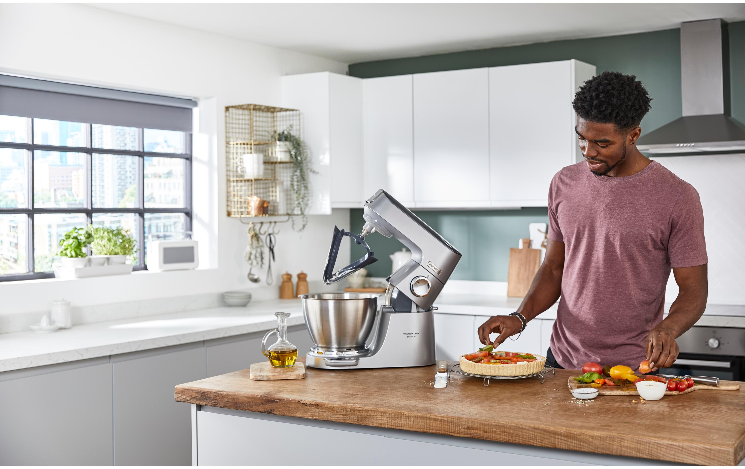 Küchenmaschine Chef Baker XL KVL85.004SI Silber<br>Küchenmaschine mit integrierte Waage und Timerfunktion