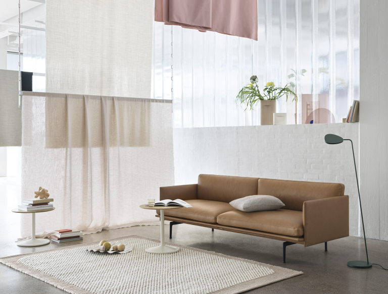 Muuto Leaf vloerlamp LED koper bruin