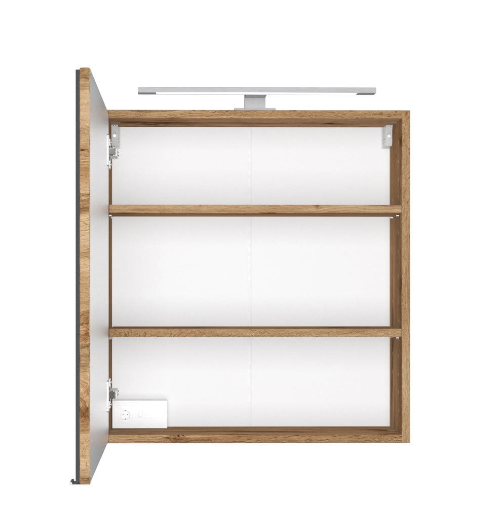 Spiegelschrank DAVOS 60 x 64 cm Wotan Eiche