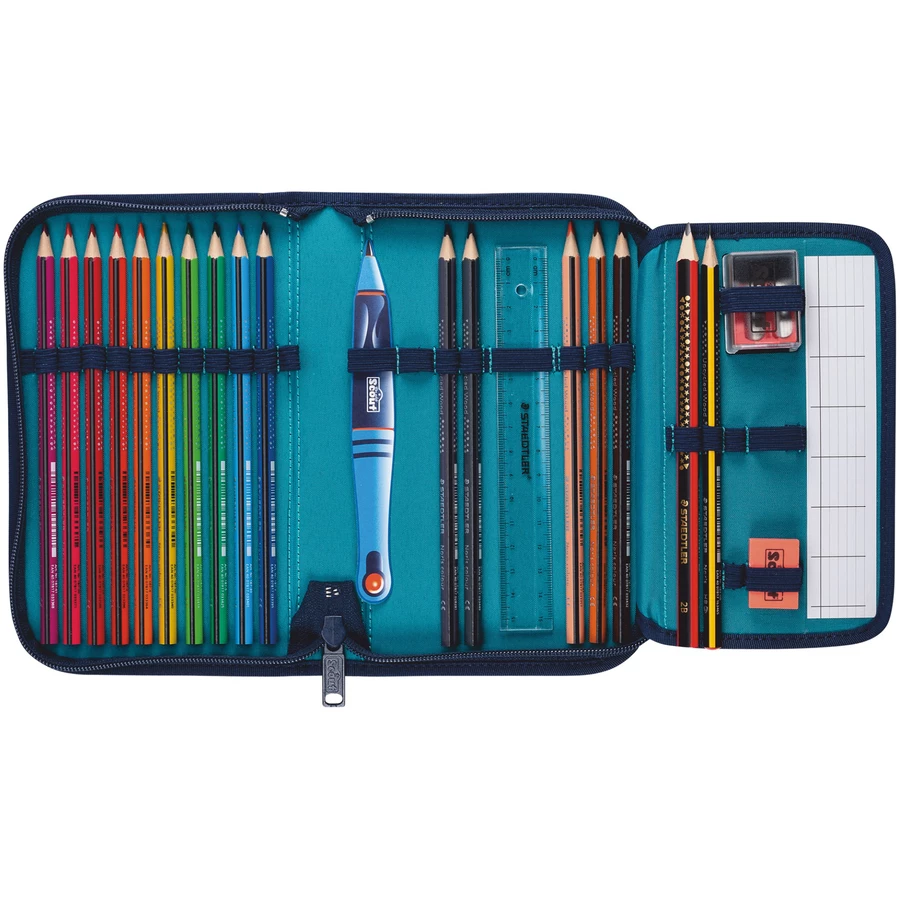 Scout Neo Exklusiv Superflash - Schulranzen Set 4tlg. City Lights