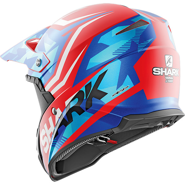 Shark - Casque Varial Replica Tixier Rouge Mat / Bleu / Blanc