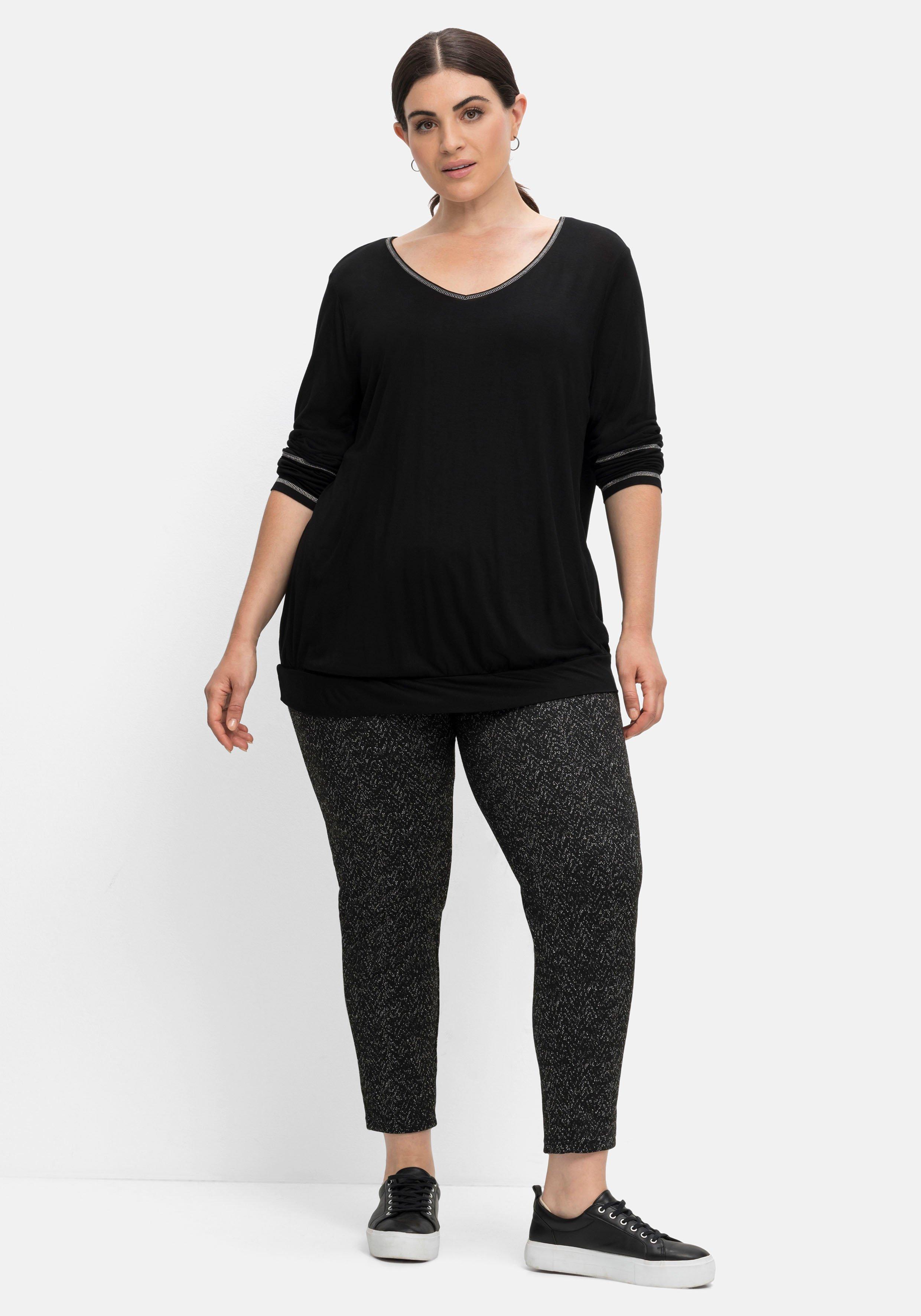 Leggings in Salz- und-Pfeffer-Optik