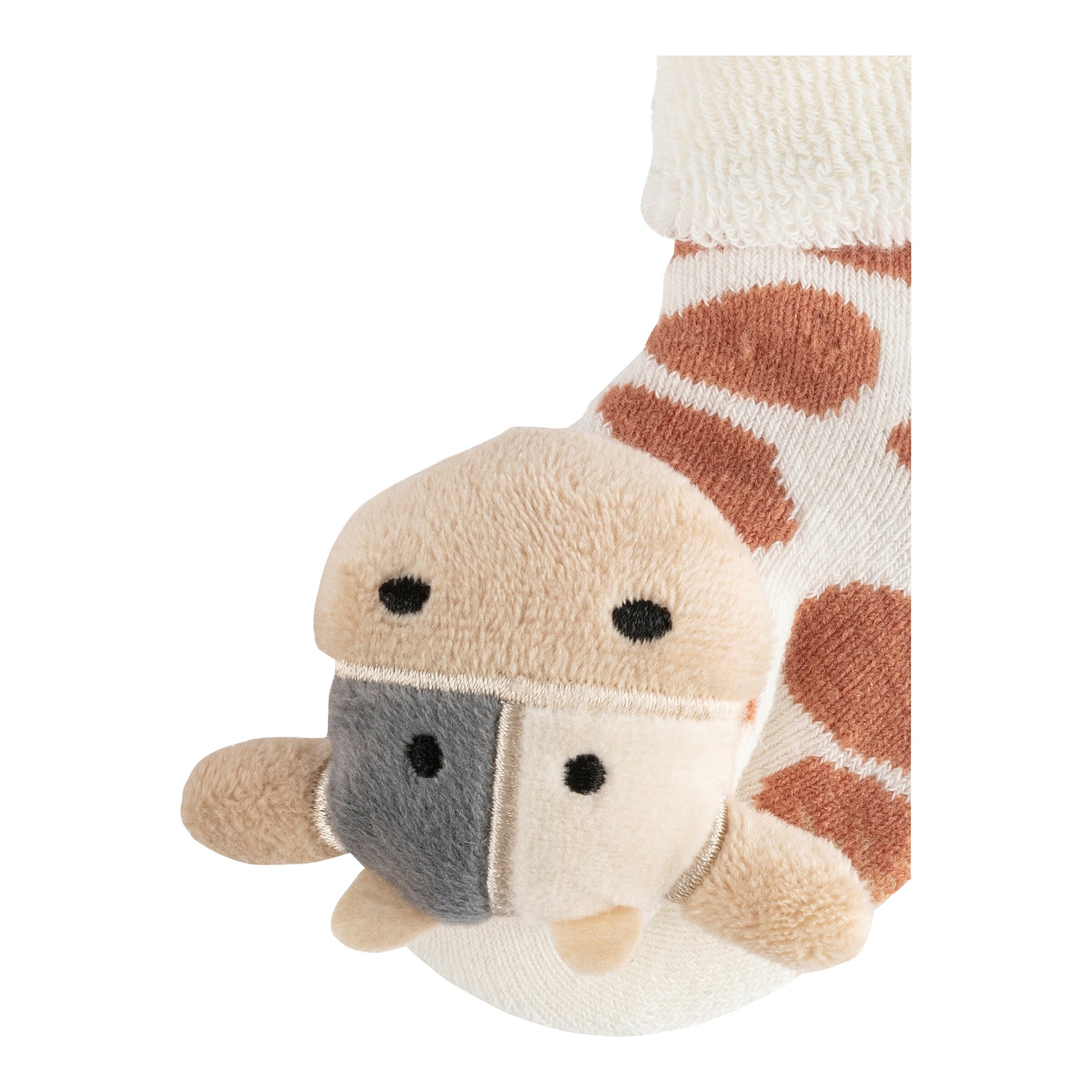 Sterntaler Rasselsocken Kuh natur/braun