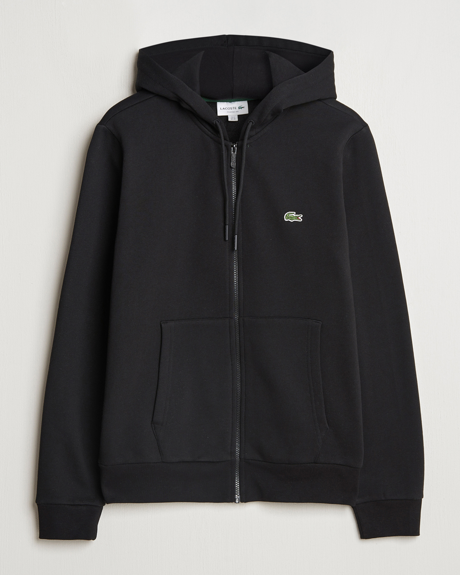 Lacoste Full Zip Hoodie Black