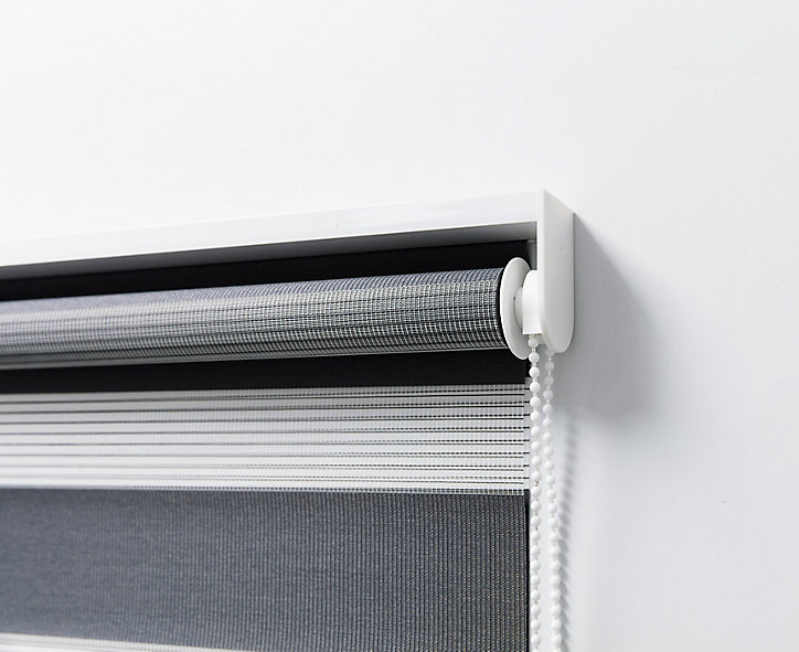 Store enrouleur jour/nuit 40x140cm gris foncé