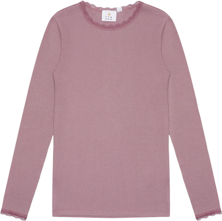 The New TNLotus L_S Rib Tee Orchid haze