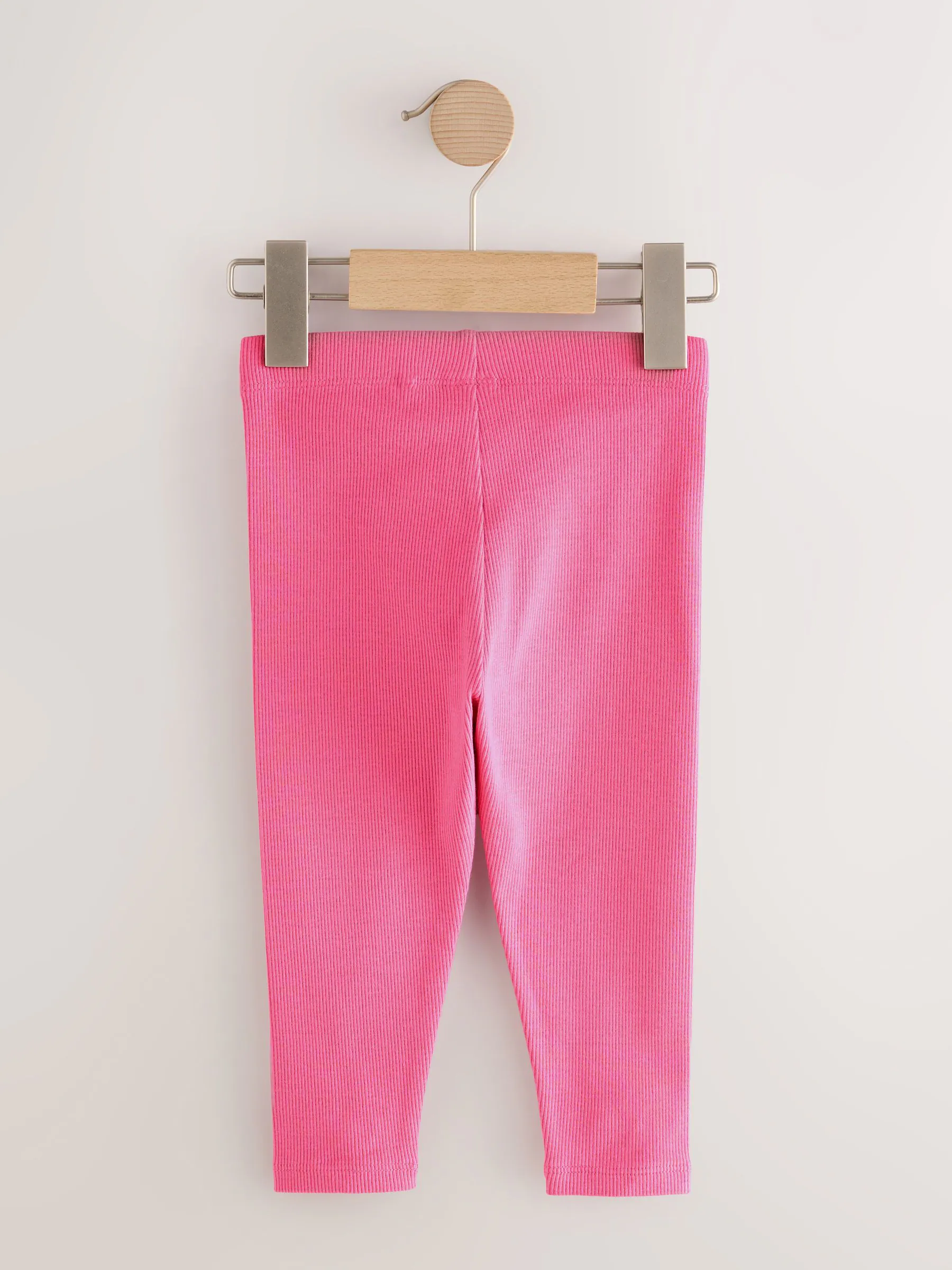 Regenboog - Verpakking van 5 geribbelde Leggings (3mnd -7jr)