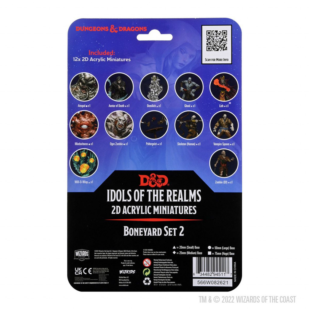 D&D Idols of the Realms 2D Minis: Boneyard Set 2