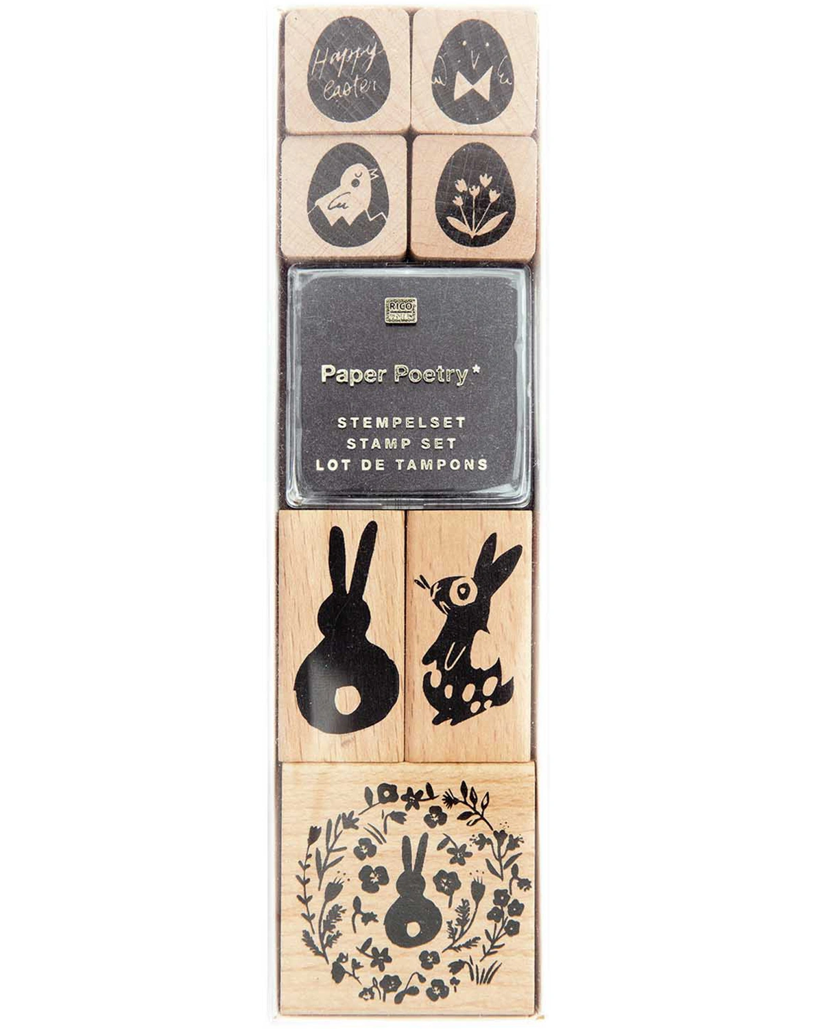 Stempelset PAPER POETRY – OSTEREIER 8-teilig