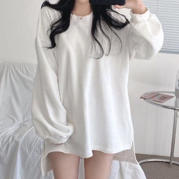 Cerauno - V-hals oversized trui/vest/ronde hals oversized trui/set