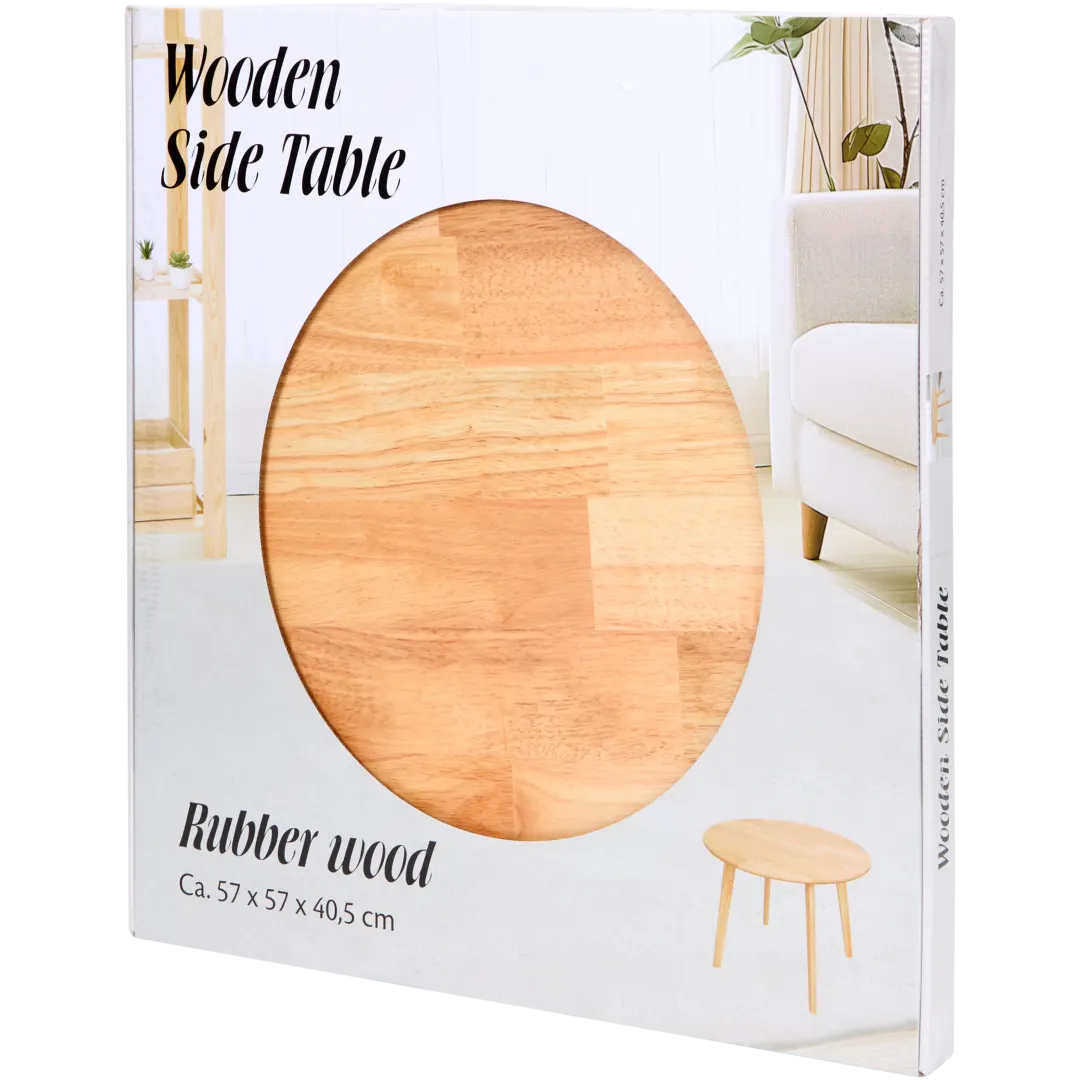 Houten bijzettafel Ø 57 x 40,5 cm | diverse kleuren