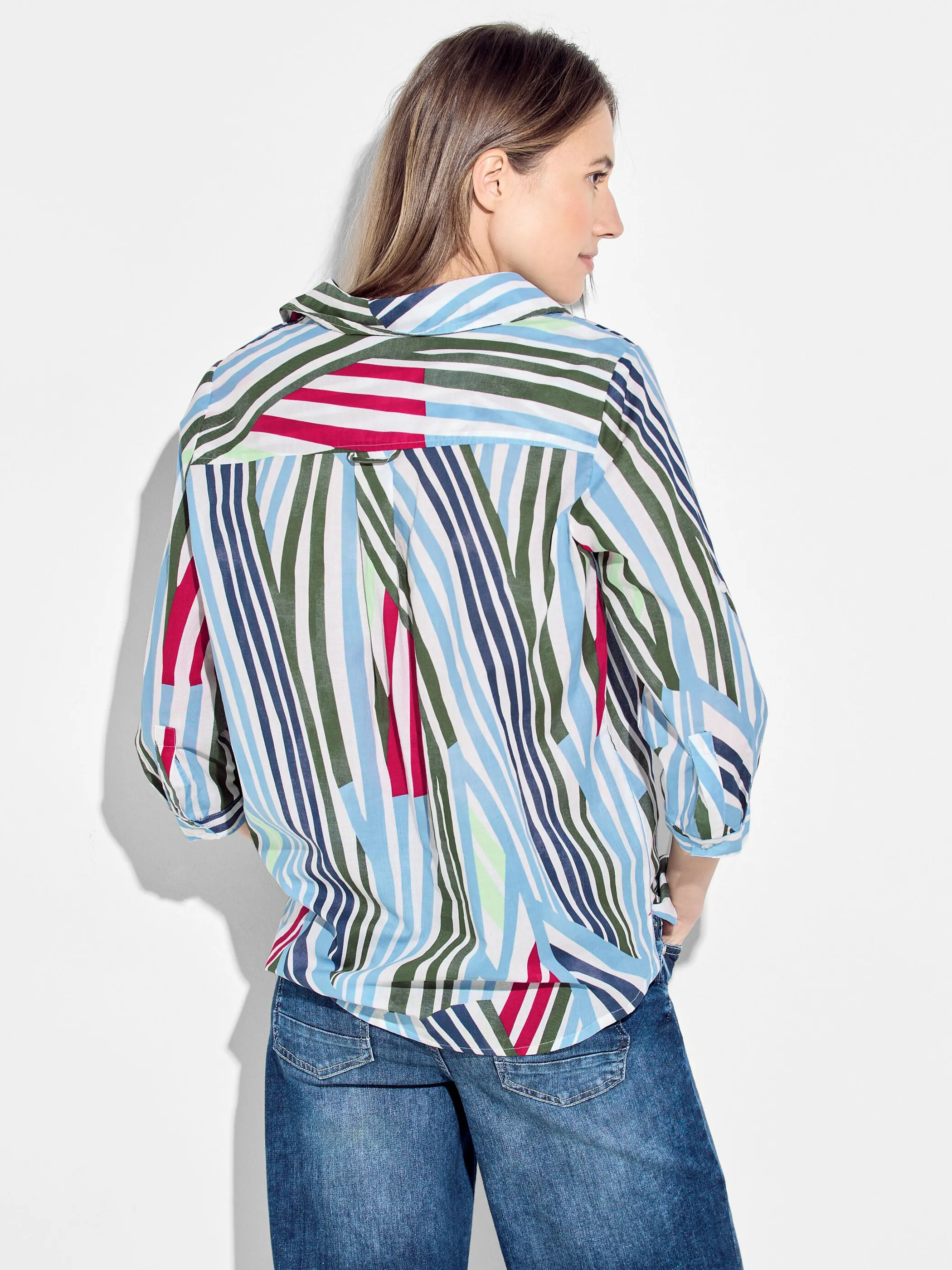 Damen Bluse mit Streifen